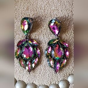 Multicolor drop Statement Earrings